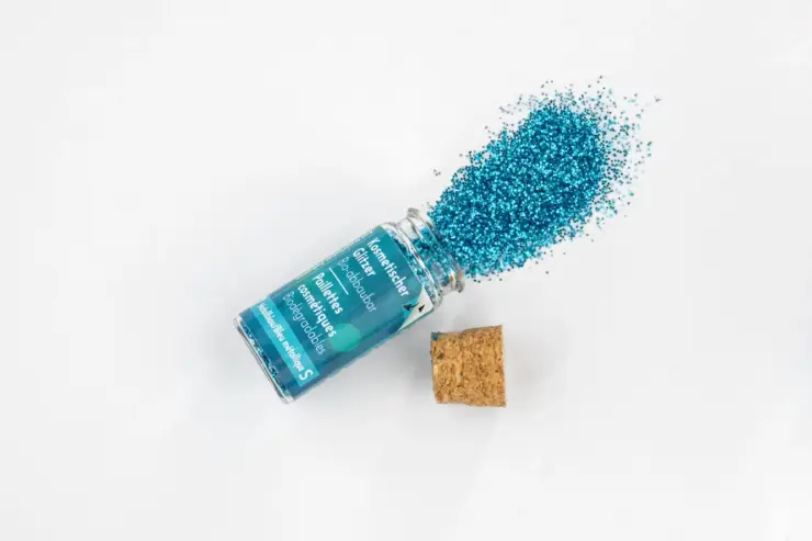 Éclairée Bionedbrydelig Glitter – Metallisk Blå (S)